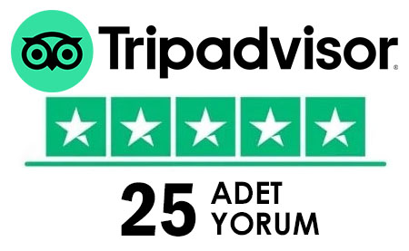 25 Adet Tripadvisor Yorum