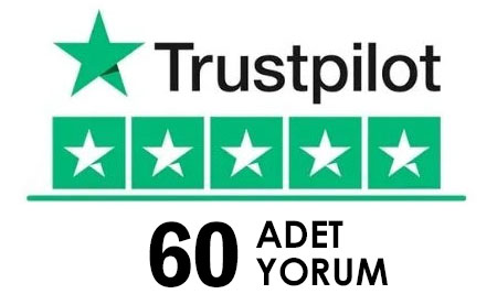 60 Adet Trustpilot Yorum